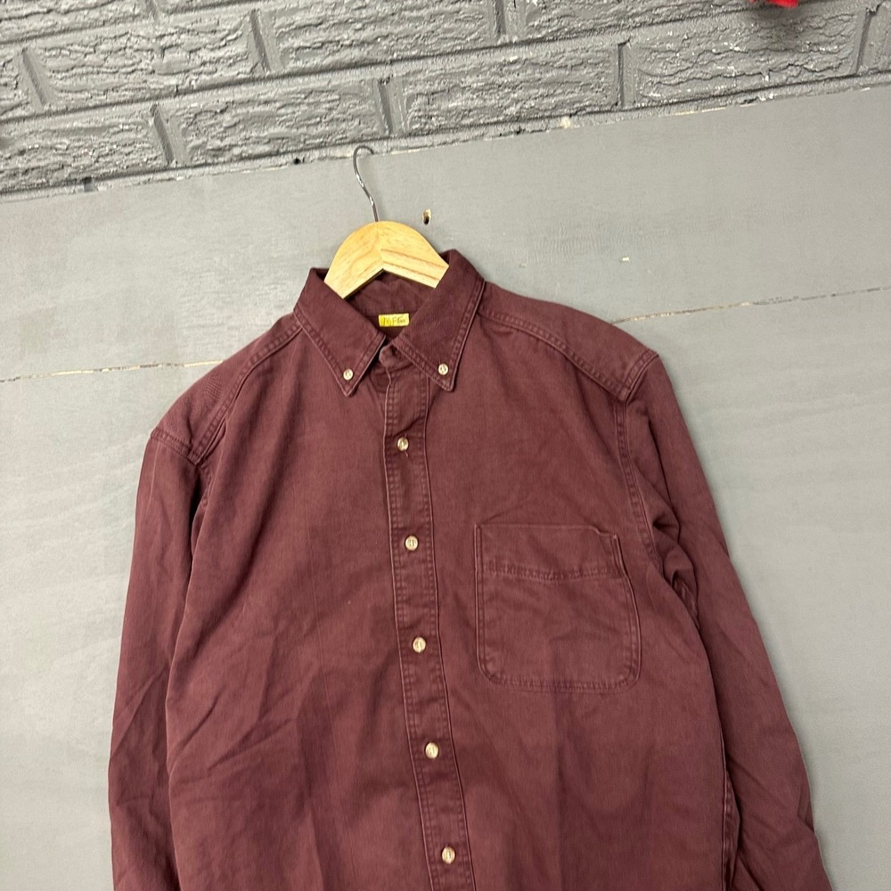 Mens LL Bean‎ Long Sleeve Button Down Shirt Casual Everyday Size S